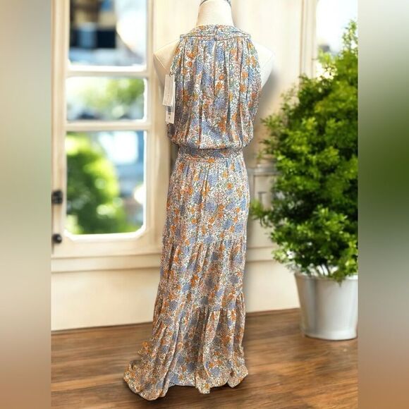 Veronica Beard Florencia $798 100% Silk Floral Maxi Size 12 - Picture 13 of 16